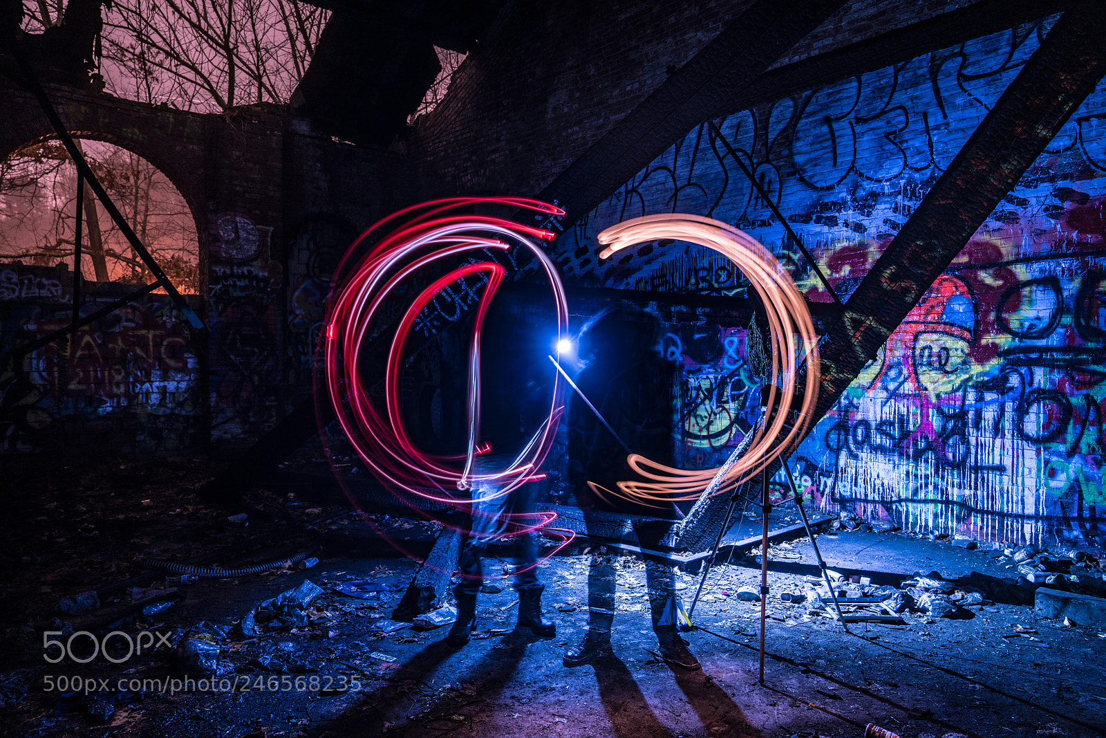 Sony a7R III sample photo. Light painting machinations photography