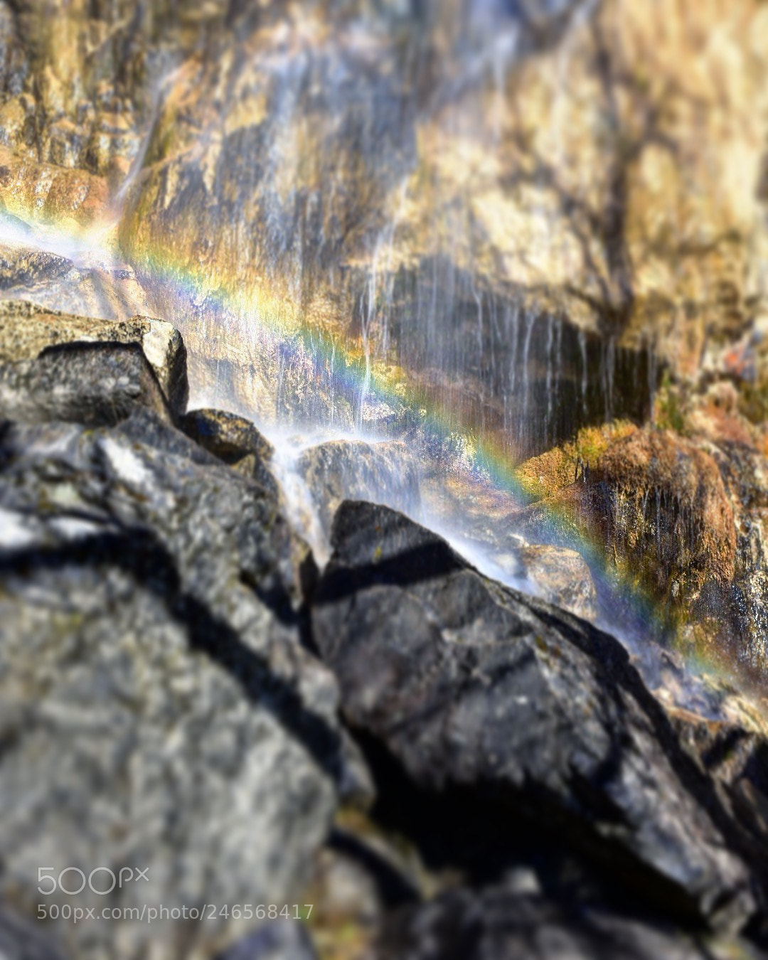 Nikon D7200 sample photo. Rainbow & waterfall photography