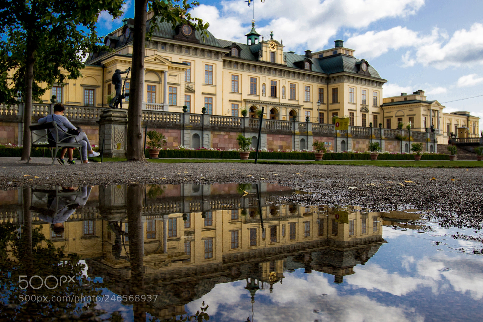 Canon EOS 7D sample photo. Drottningholm palace reflection photography