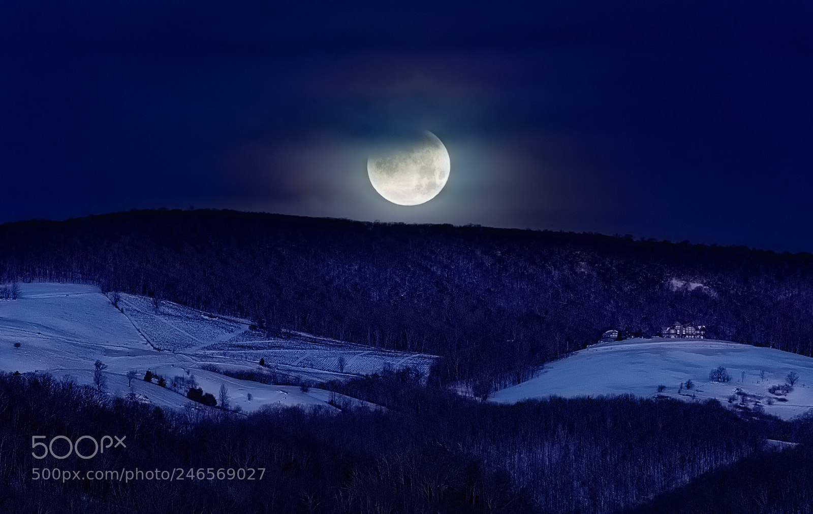 Sony a7R III sample photo. Supermoon 2018 photography