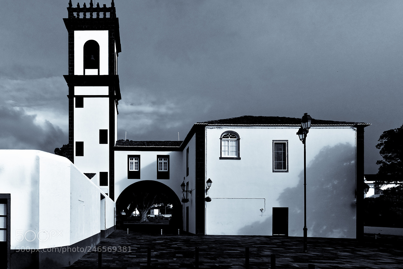 Nikon D610 sample photo. Church at azores photography