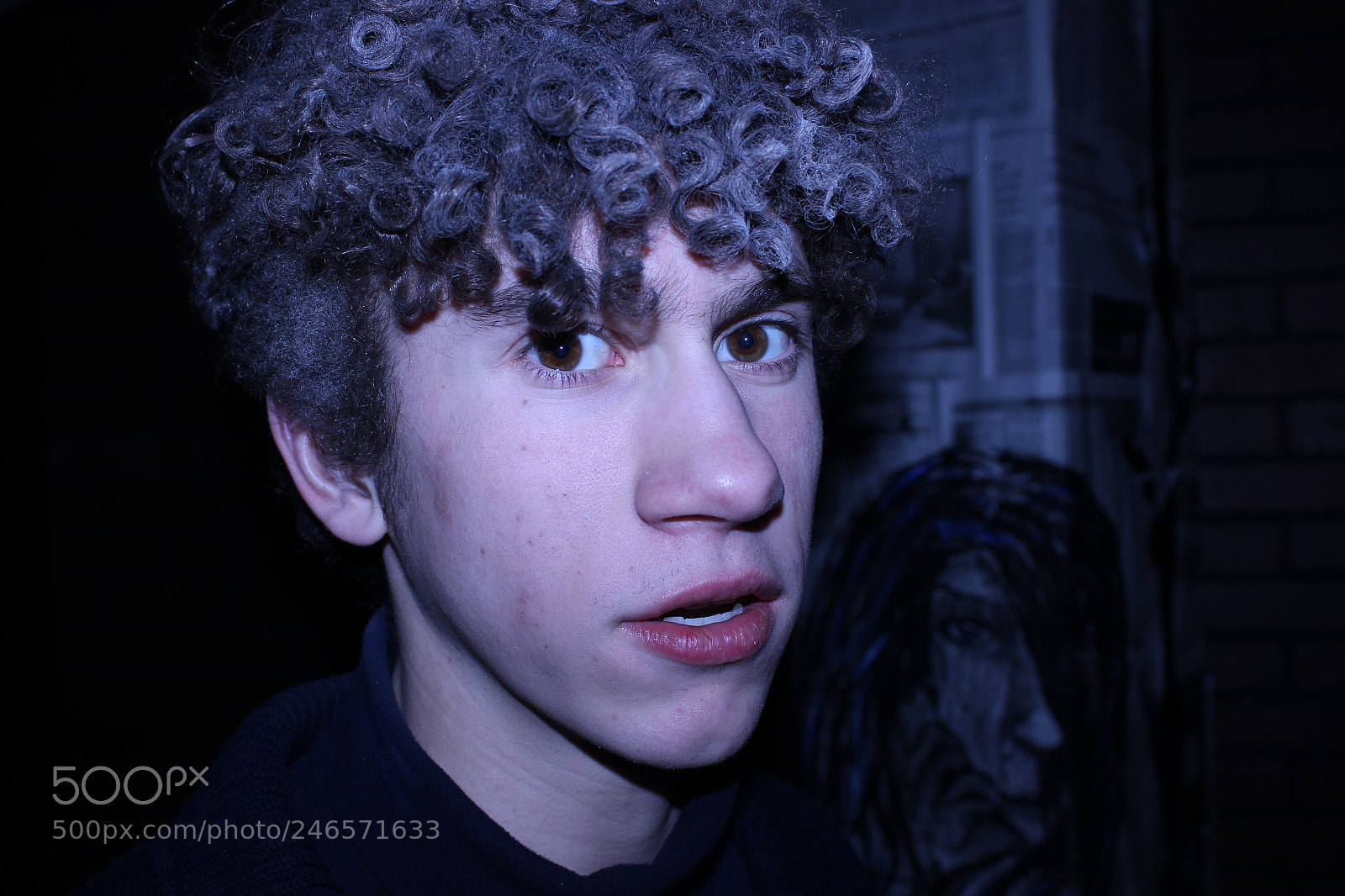 Canon EOS 600D (Rebel EOS T3i / EOS Kiss X5) sample photo. Blue man photography