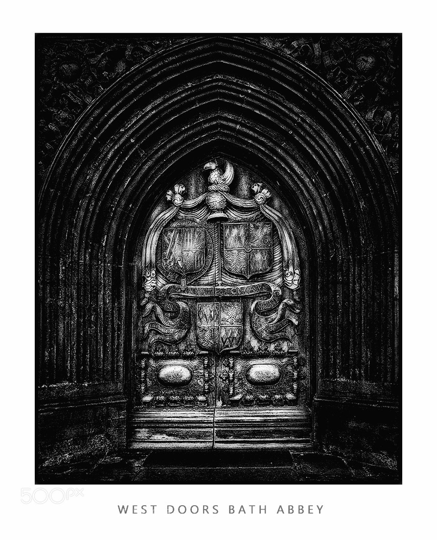 Panasonic Lumix DMC-GF1 sample photo. Bath abbey doors photography