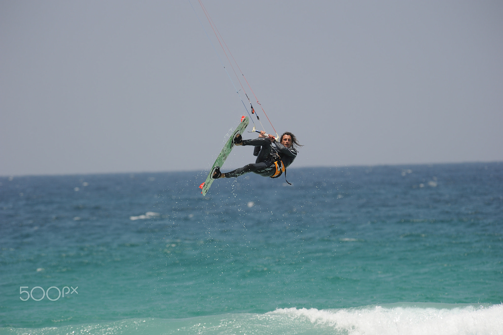 Nikon D700 sample photo. Kite surfer photography