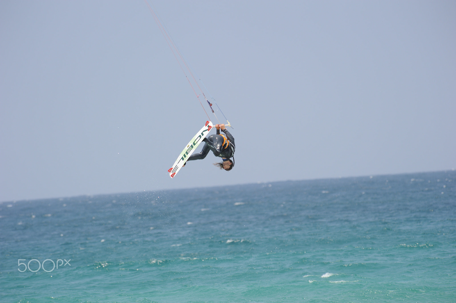 Nikon D700 sample photo. Kite surfer photography
