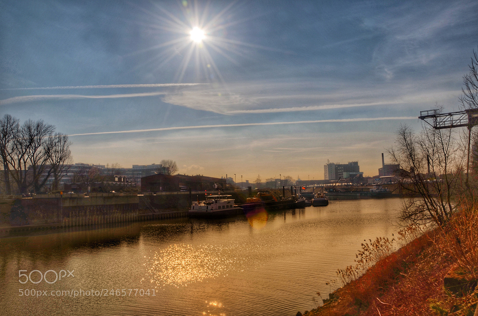 Nikon D5100 sample photo. Containerhafen düsseldorf photography