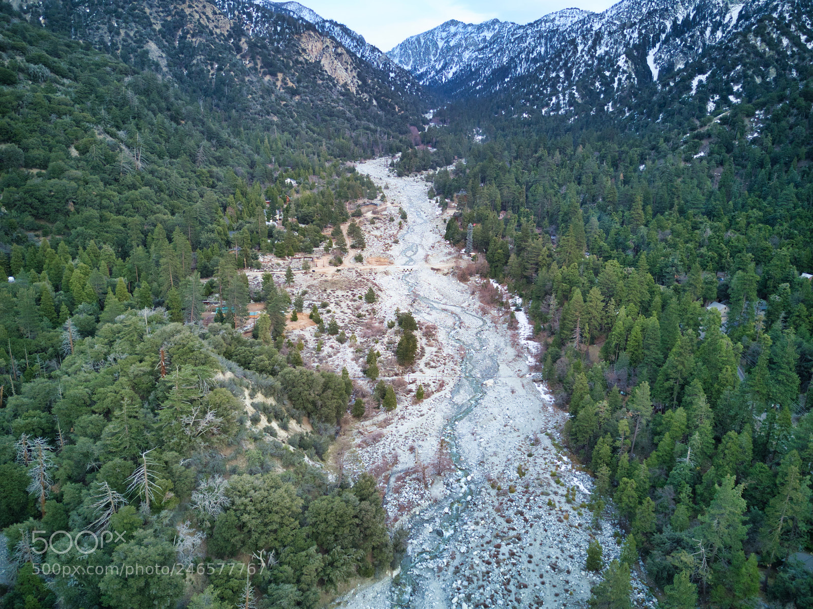 DJI FC220 sample photo. Forest falls - winter photography