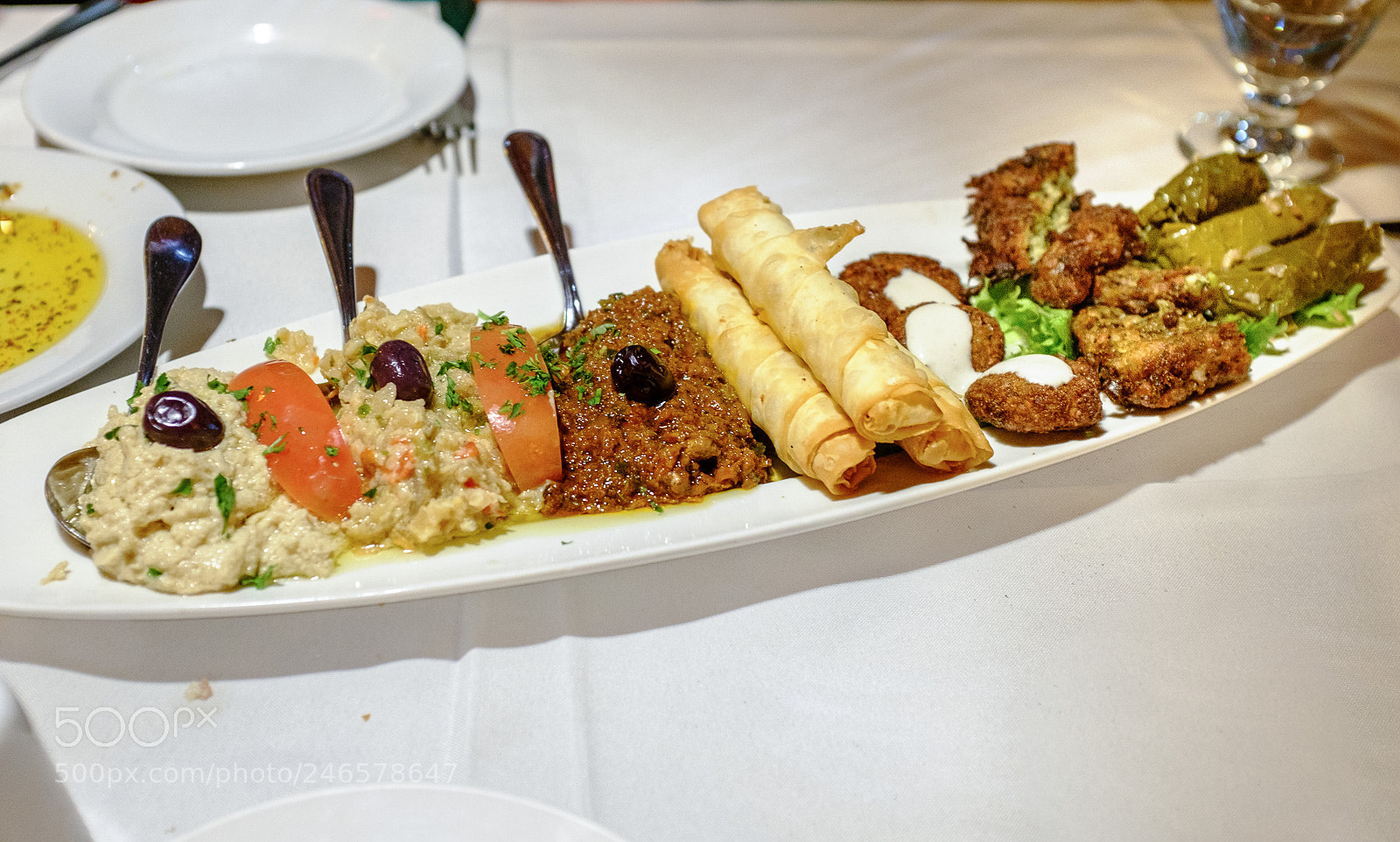 Fujifilm X100S sample photo. Middle-eastern & turkish appetizer platter photography