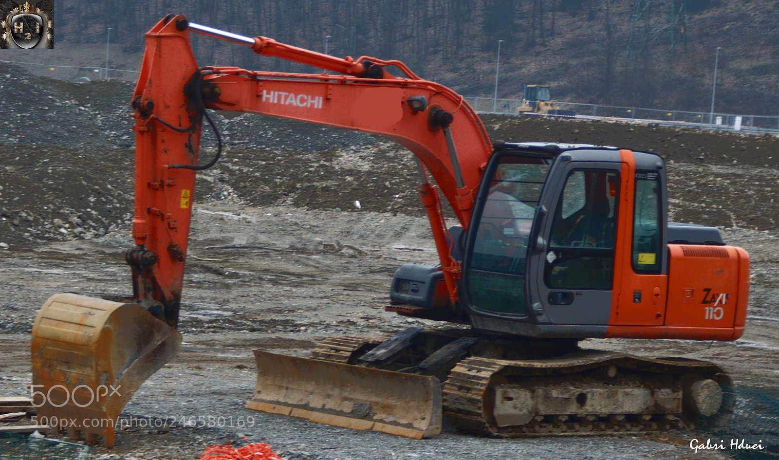 Nikon D3200 sample photo. Escavatore hitachi photography