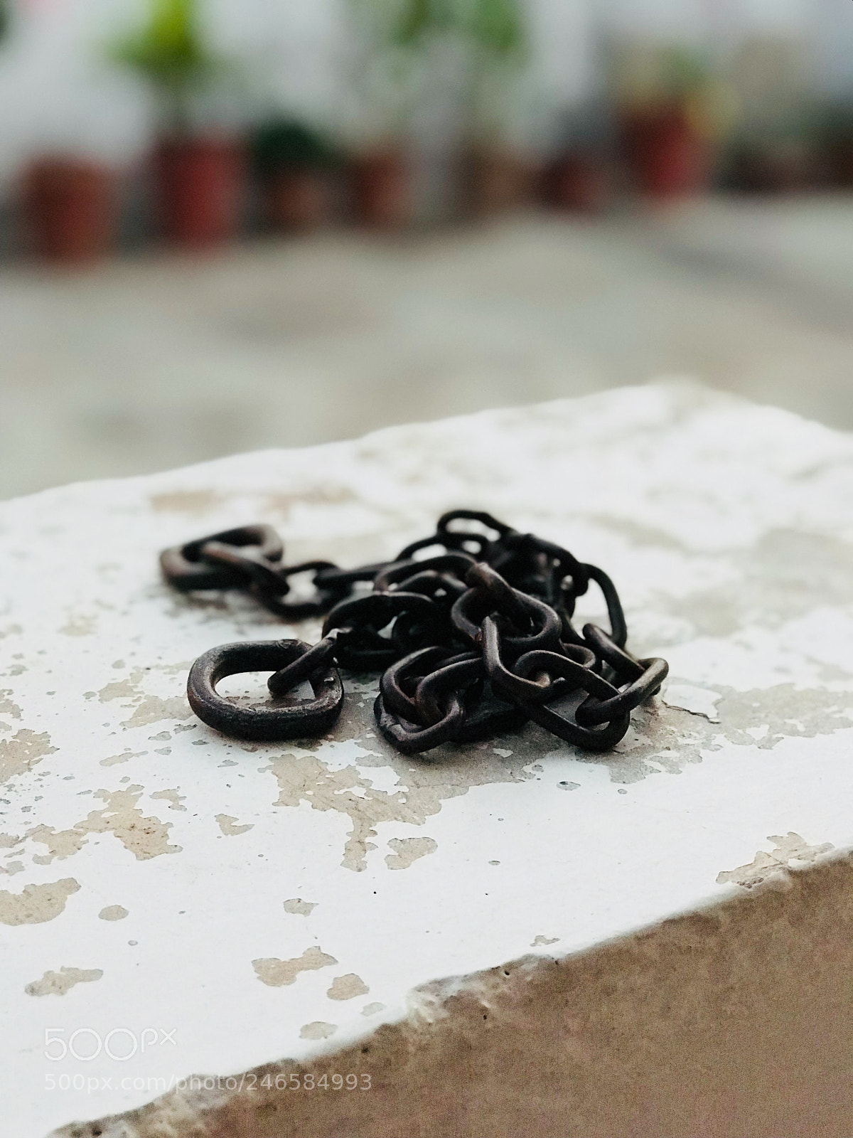Apple iPhone 7 Plus sample photo. Rusted chains photography