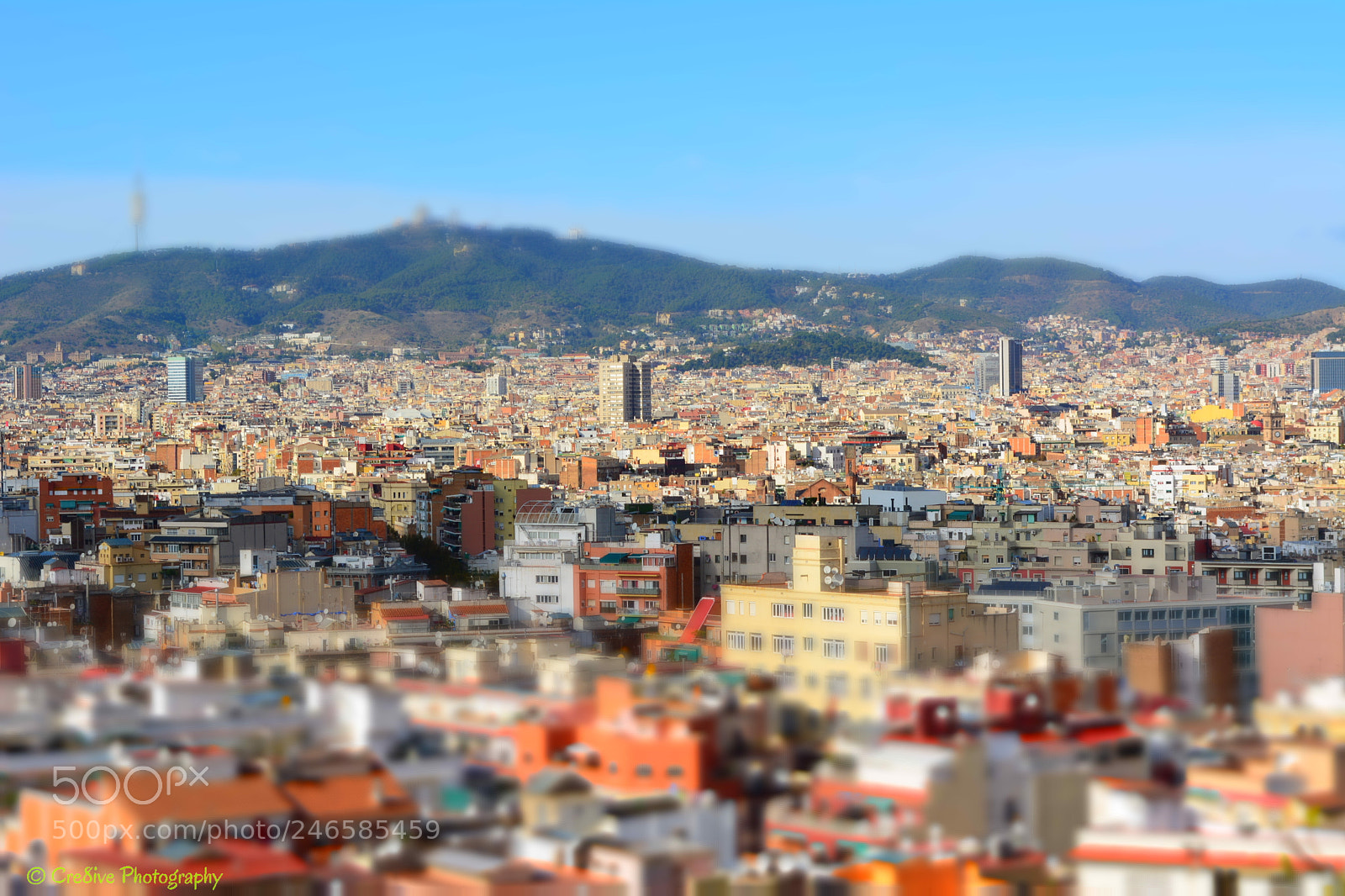 Nikon D5200 sample photo. Barcelona in tilt-shift photography