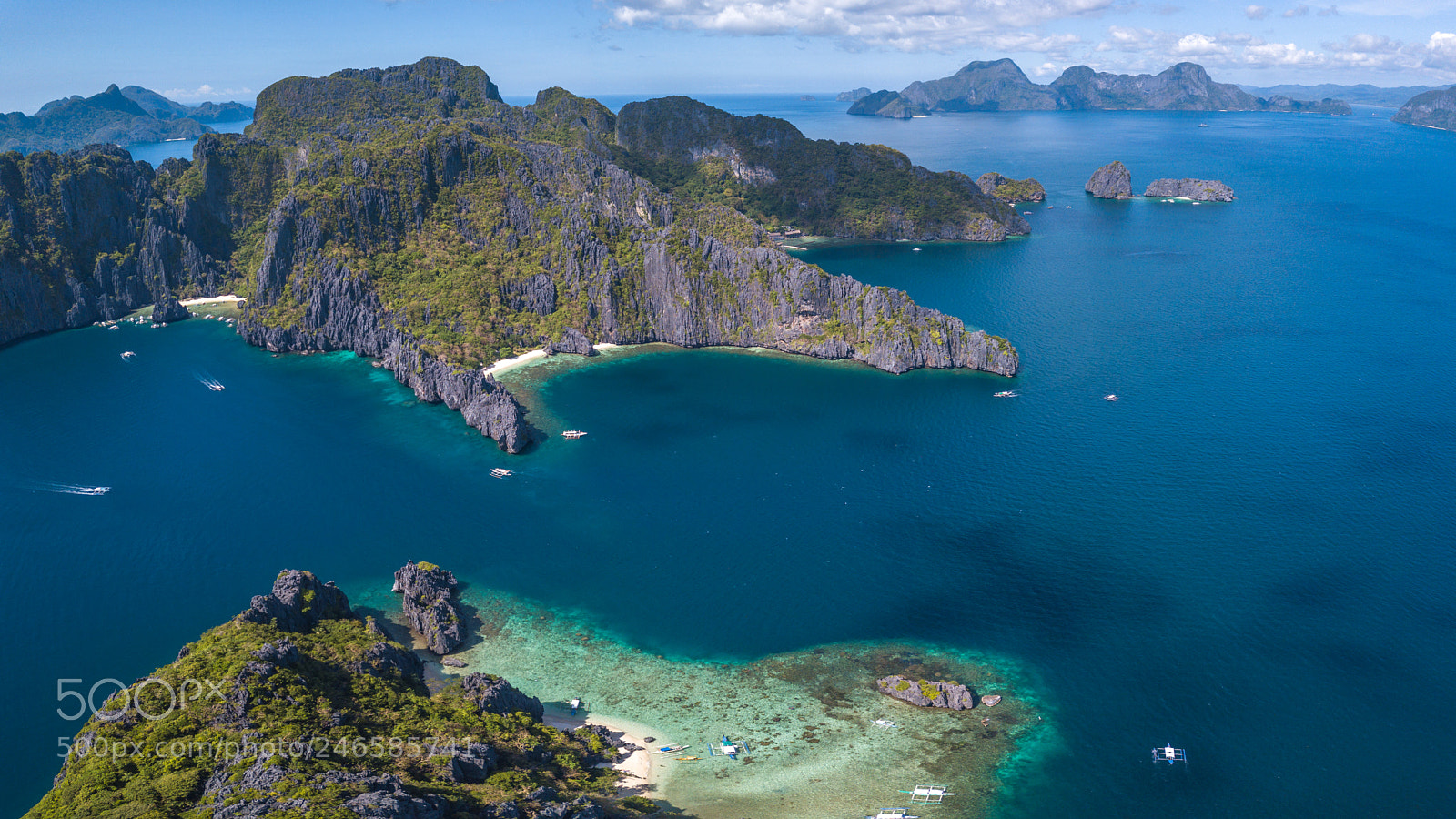DJI FC220 sample photo. Miniloc island photography