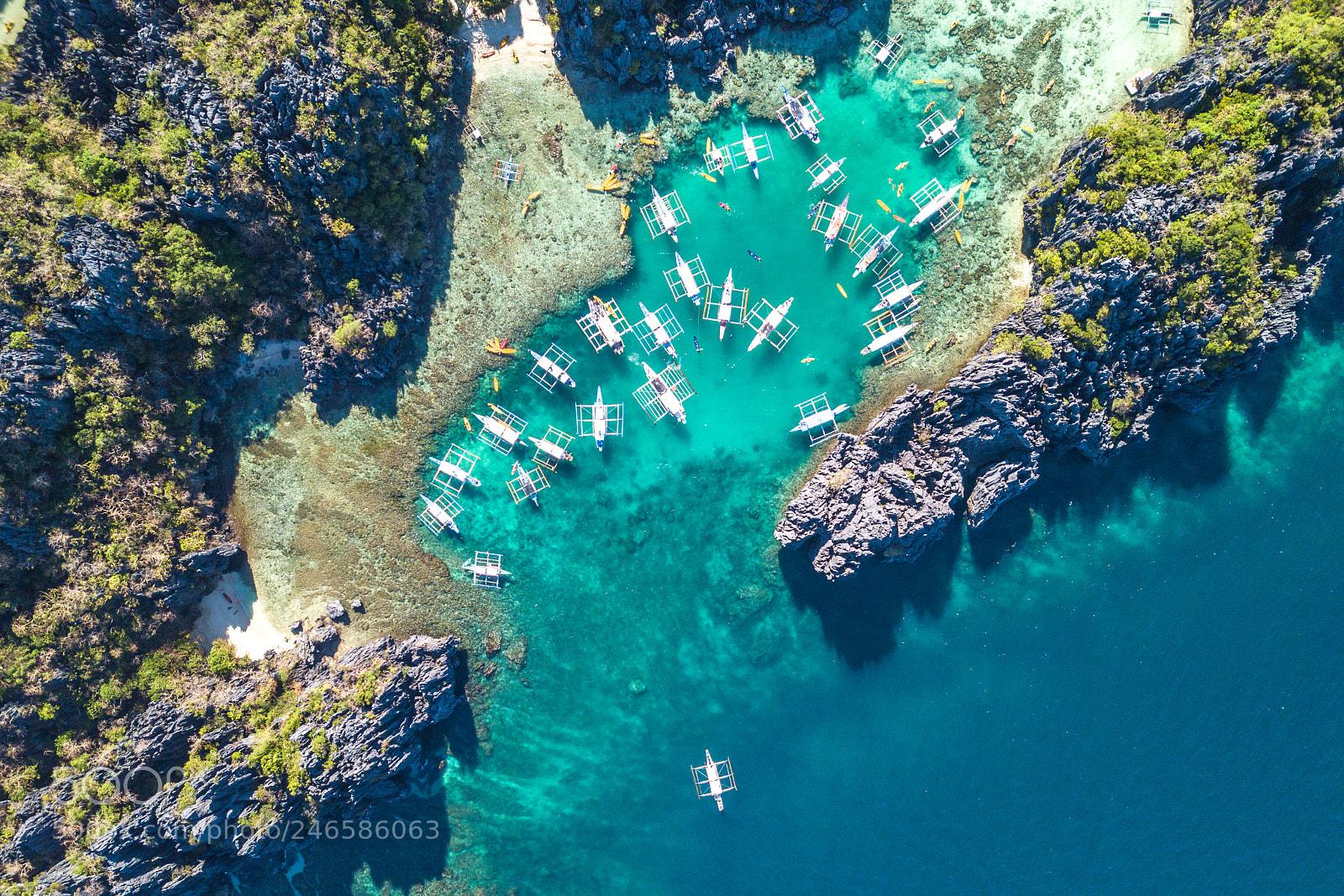 DJI FC220 sample photo. Miniloc island photography