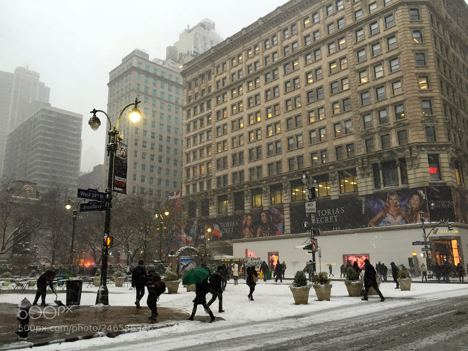 Apple iPhone 6 sample photo. New york snow photography
