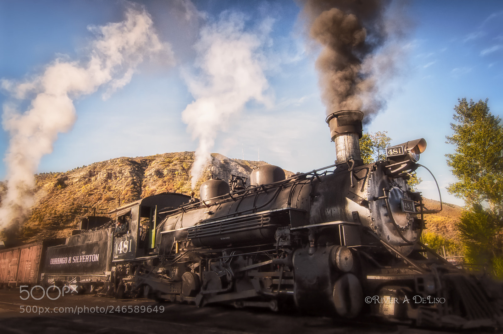 Nikon D2X sample photo. Durango steam train 3 photography