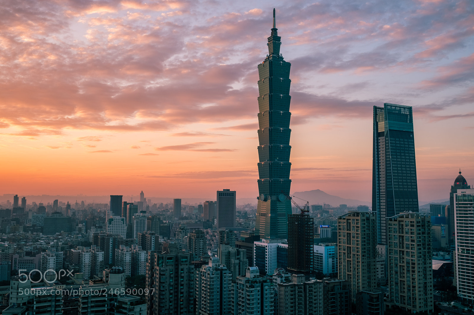 Fujifilm X-T2 sample photo. Taipei sunset photography