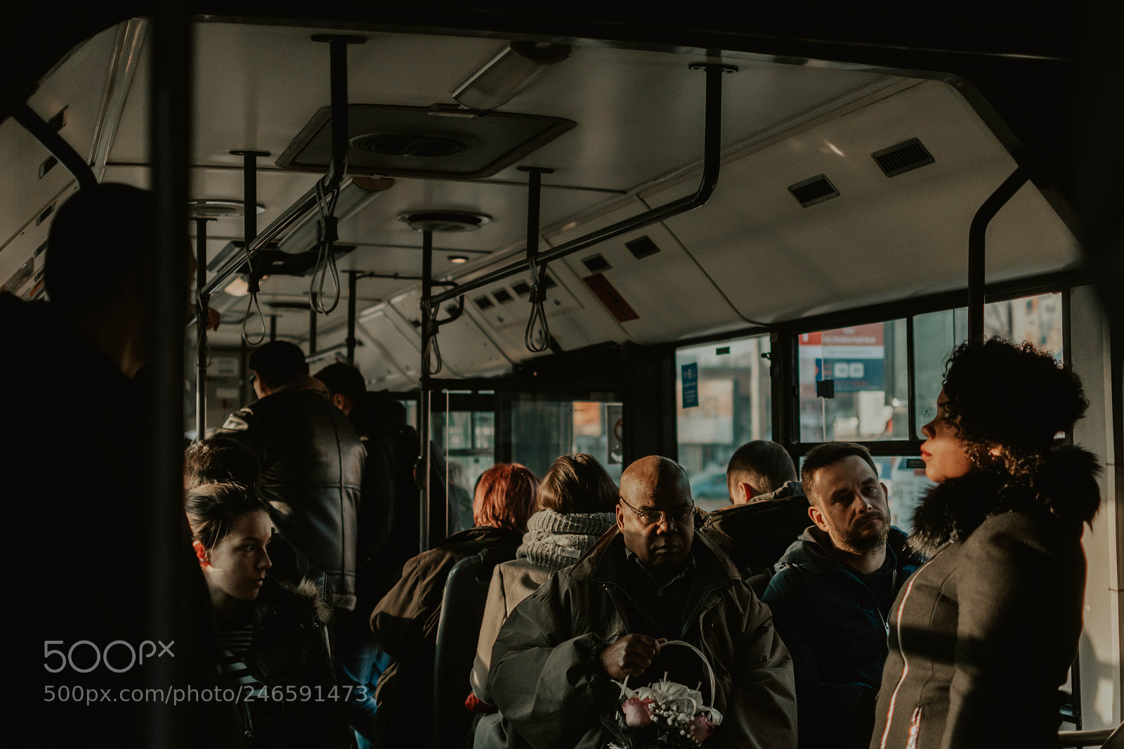 Nikon D7200 sample photo. People in the bus photography