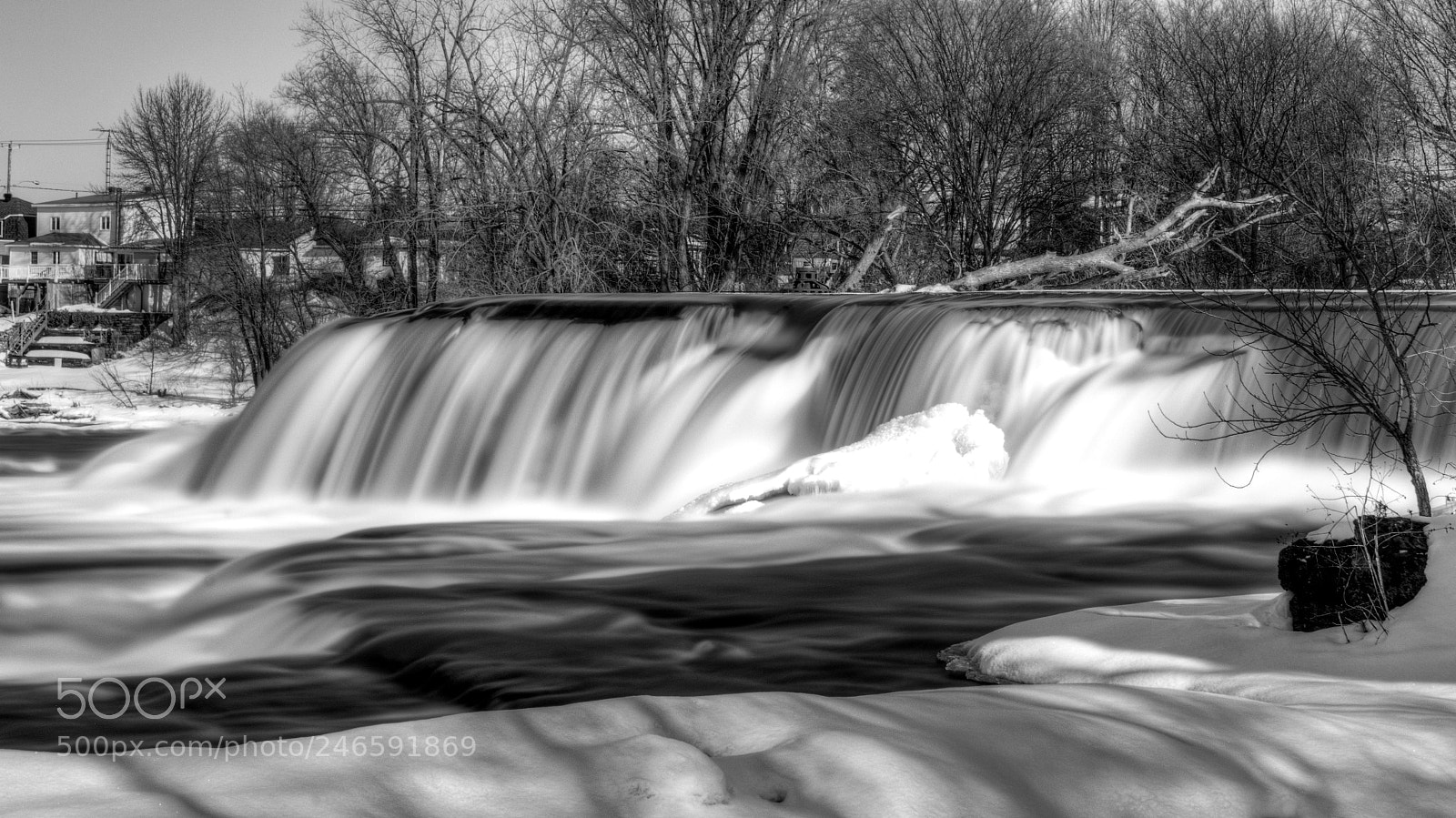 Sony SLT-A77 sample photo. Winter waterfalls photography