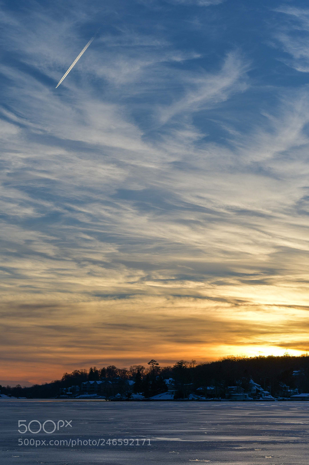 Nikon D7500 sample photo. Winter sunset over lake photography
