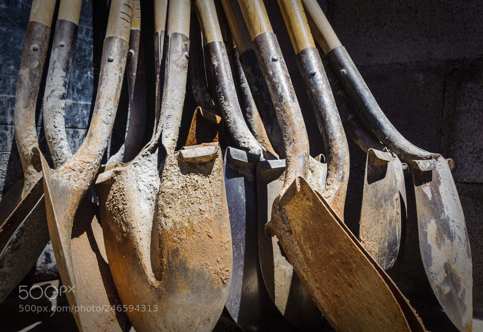 Nikon D3 sample photo. Shovels photography