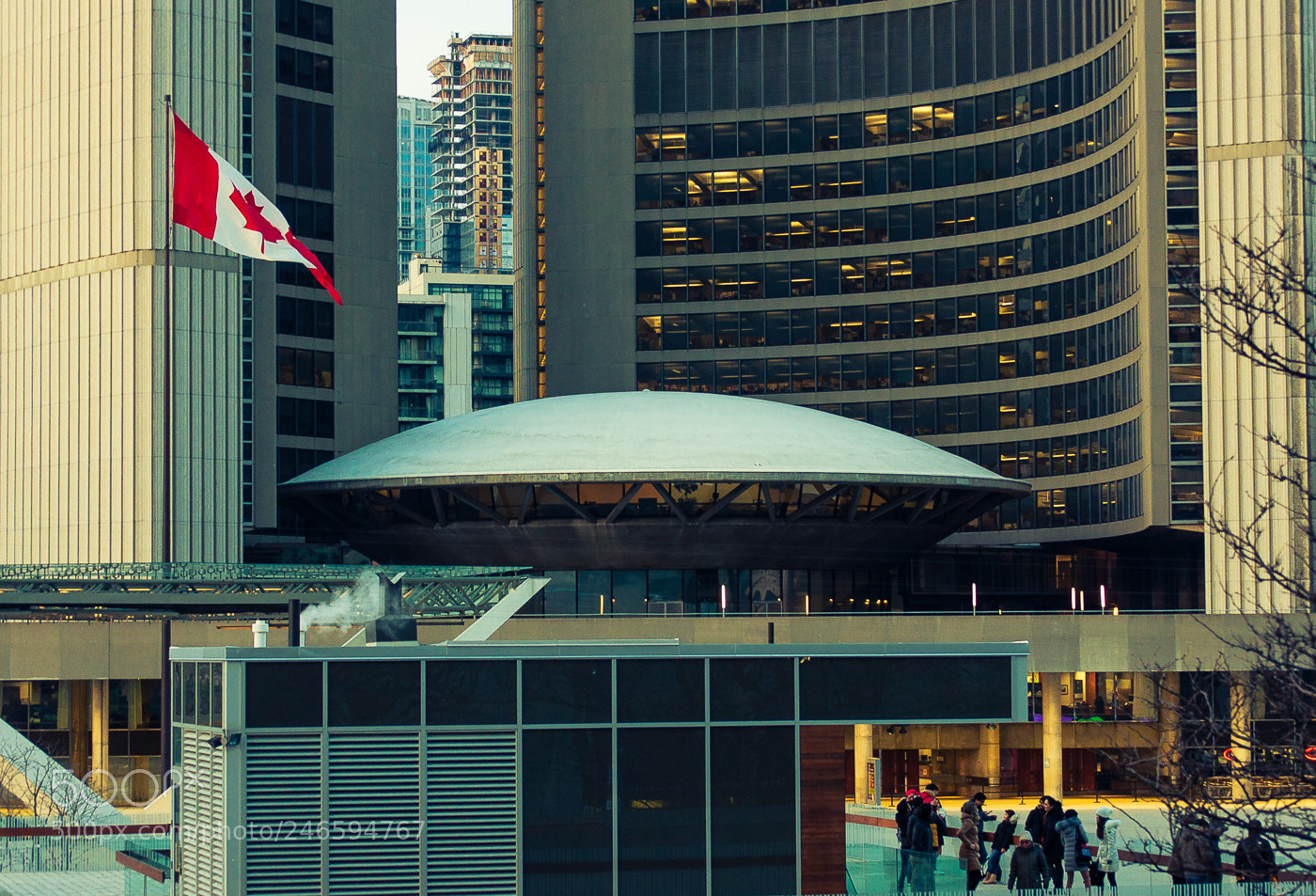 Nikon D90 sample photo. Ufo at city hall photography