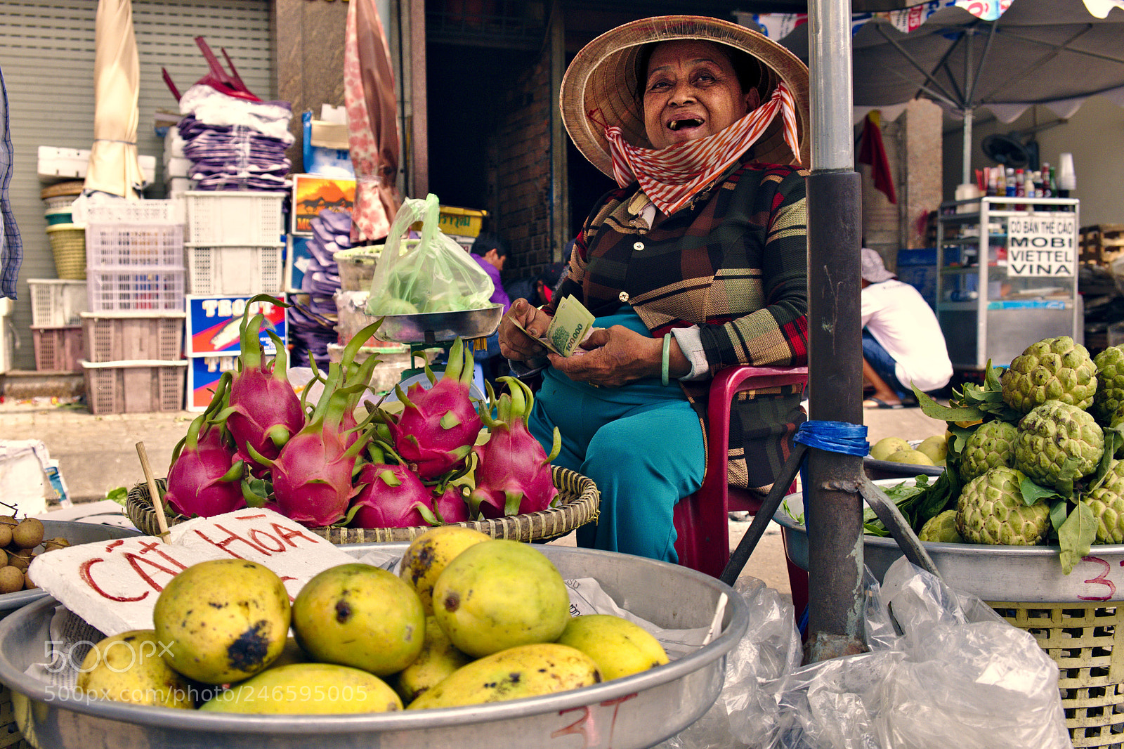 Fujifilm X-T2 sample photo. Saigon market photography