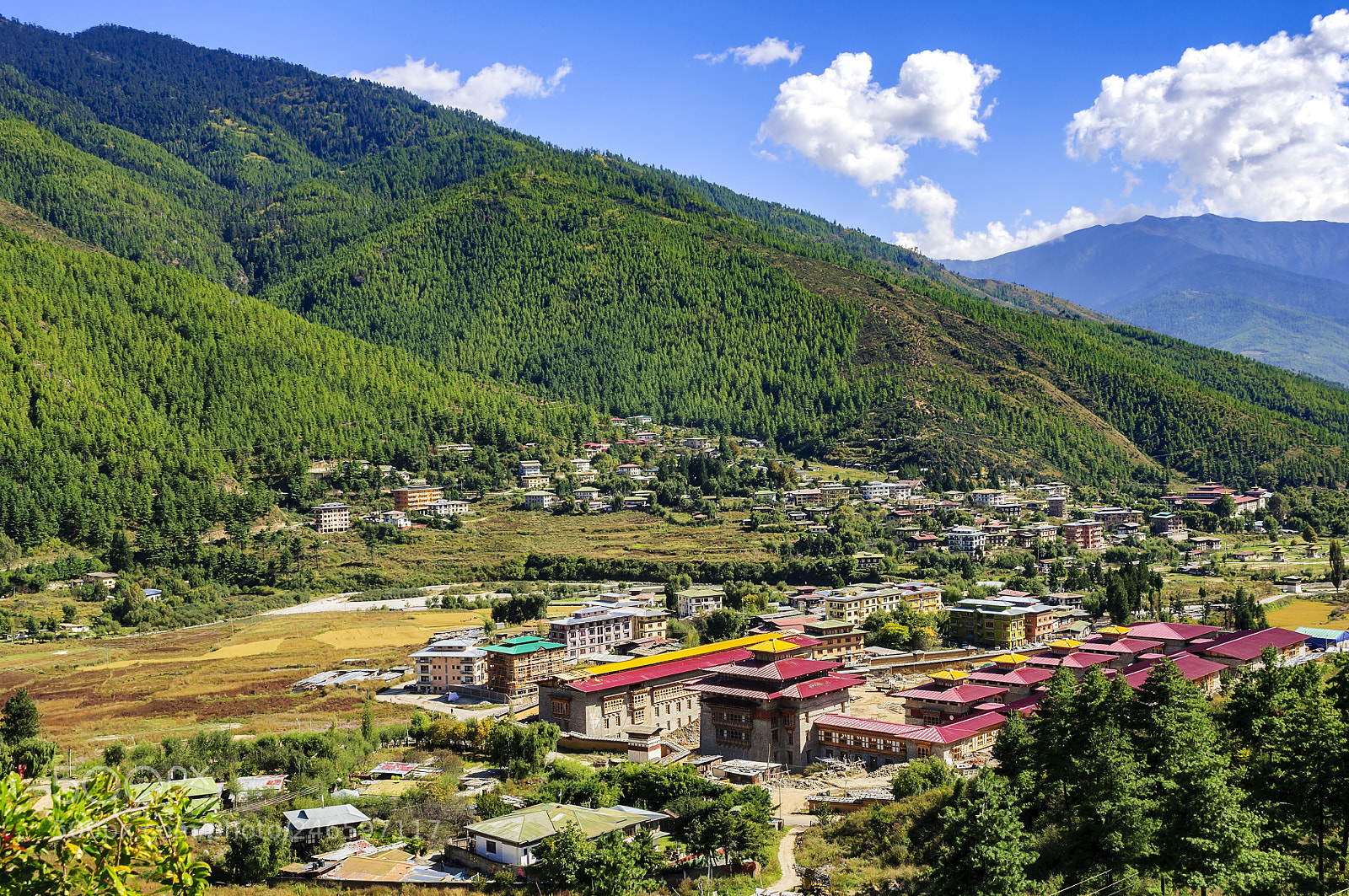 Nikon D90 sample photo. View of thimphu, thimpu photography