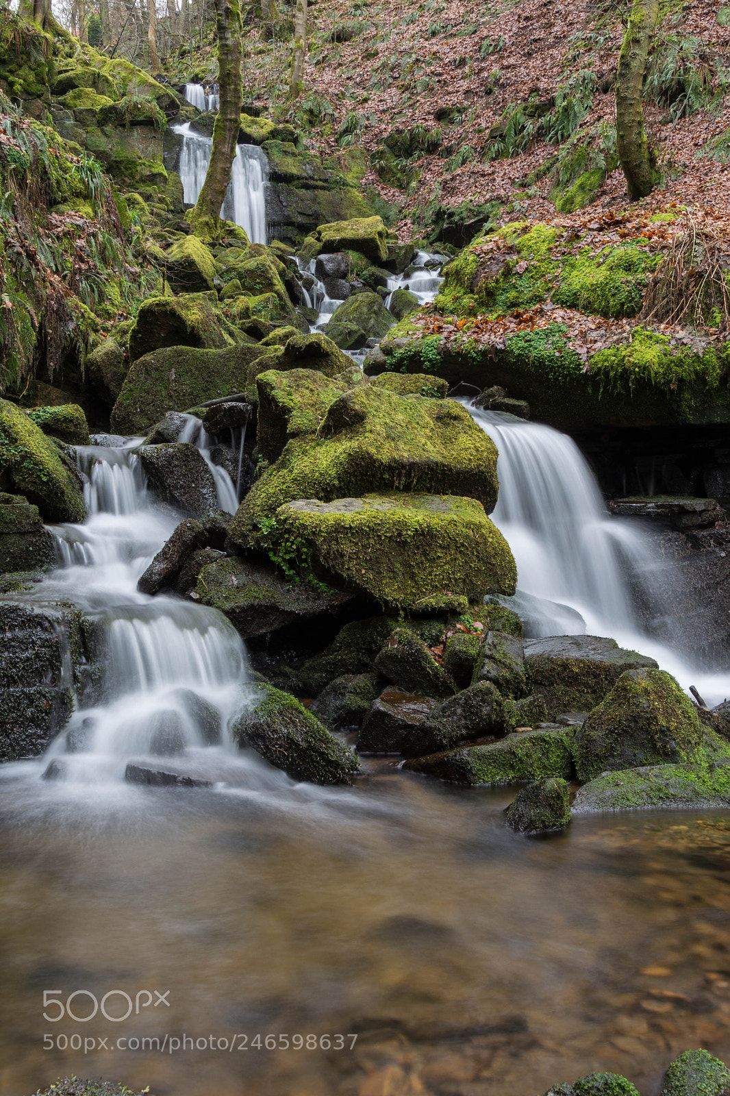 Nikon D5200 sample photo. Waterfall at hardcastle crags photography