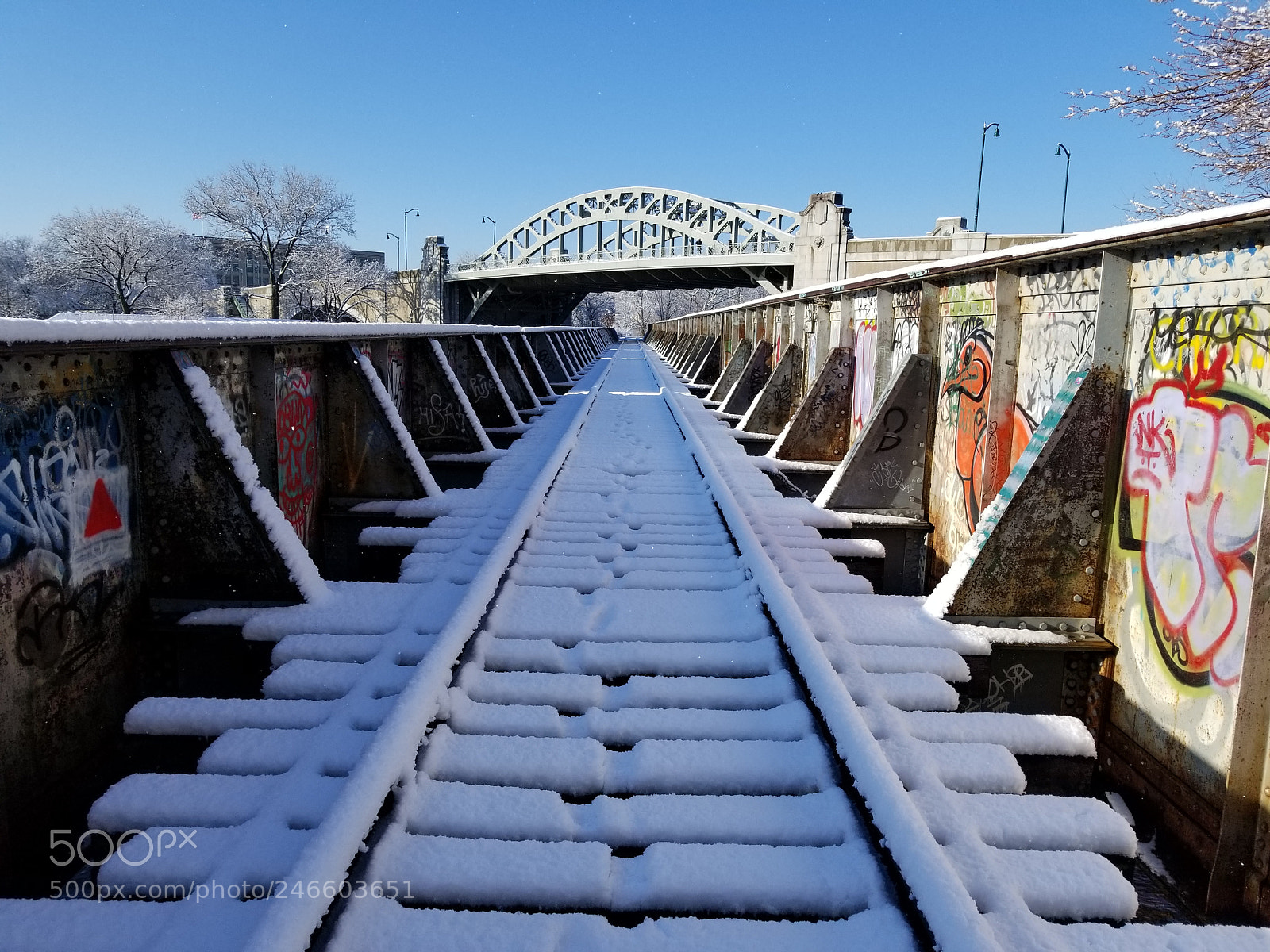 Samsung Galaxy S8 sample photo. Snow kissed tracks photography