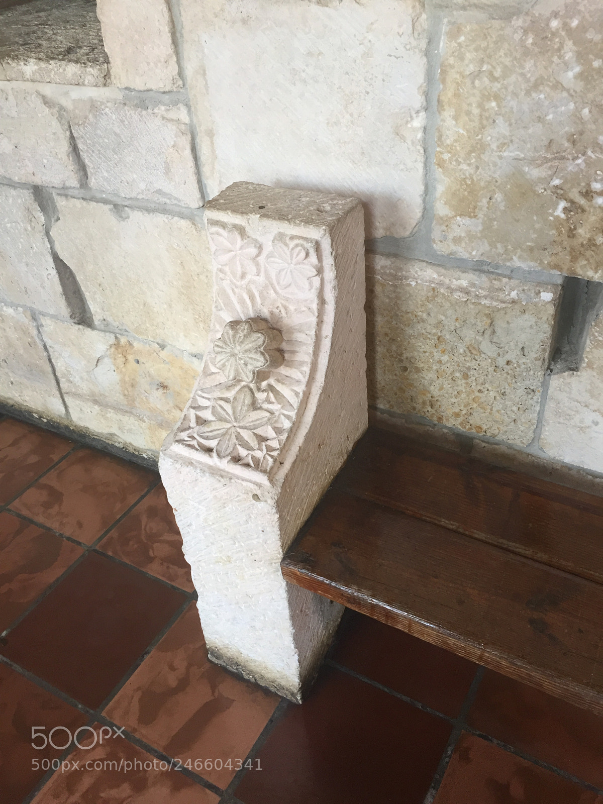 Apple iPhone 6 sample photo. Marble and wooden pew photography