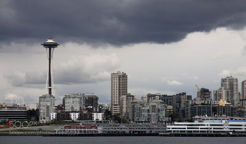 Canon EOS 50D sample photo. Space needle, seattle photography
