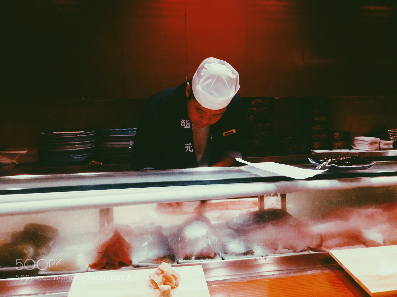 Apple iPhone 5 sample photo. Japanese chef photography