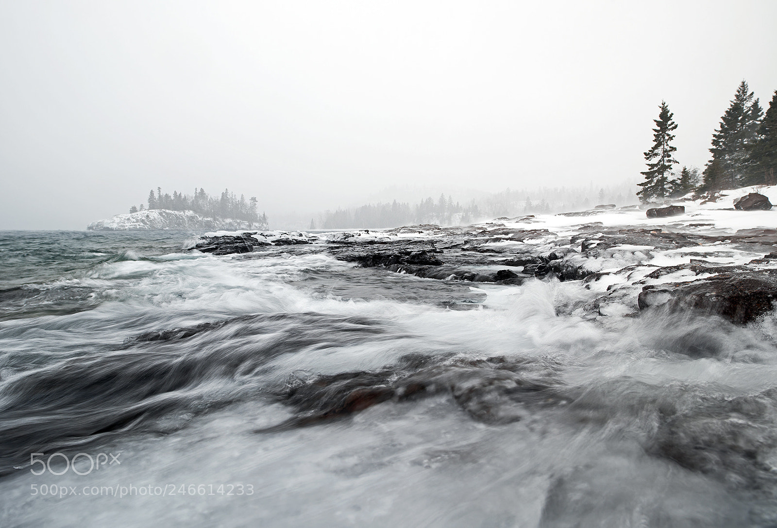 Nikon D810 sample photo. Lake superior winter storm photography