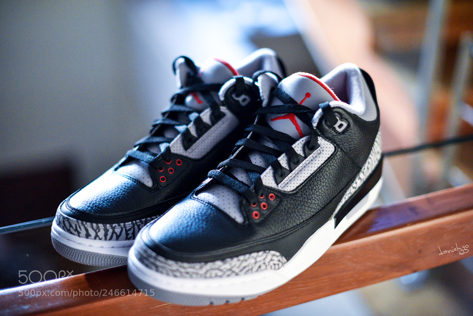 Nikon D810 sample photo. Jordan iii black cement photography