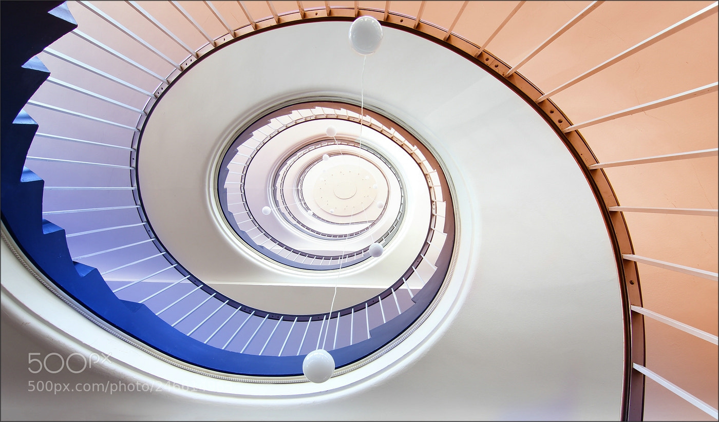 Canon EOS 600D (Rebel EOS T3i / EOS Kiss X5) sample photo. * spiral staircase in pastel *** photography