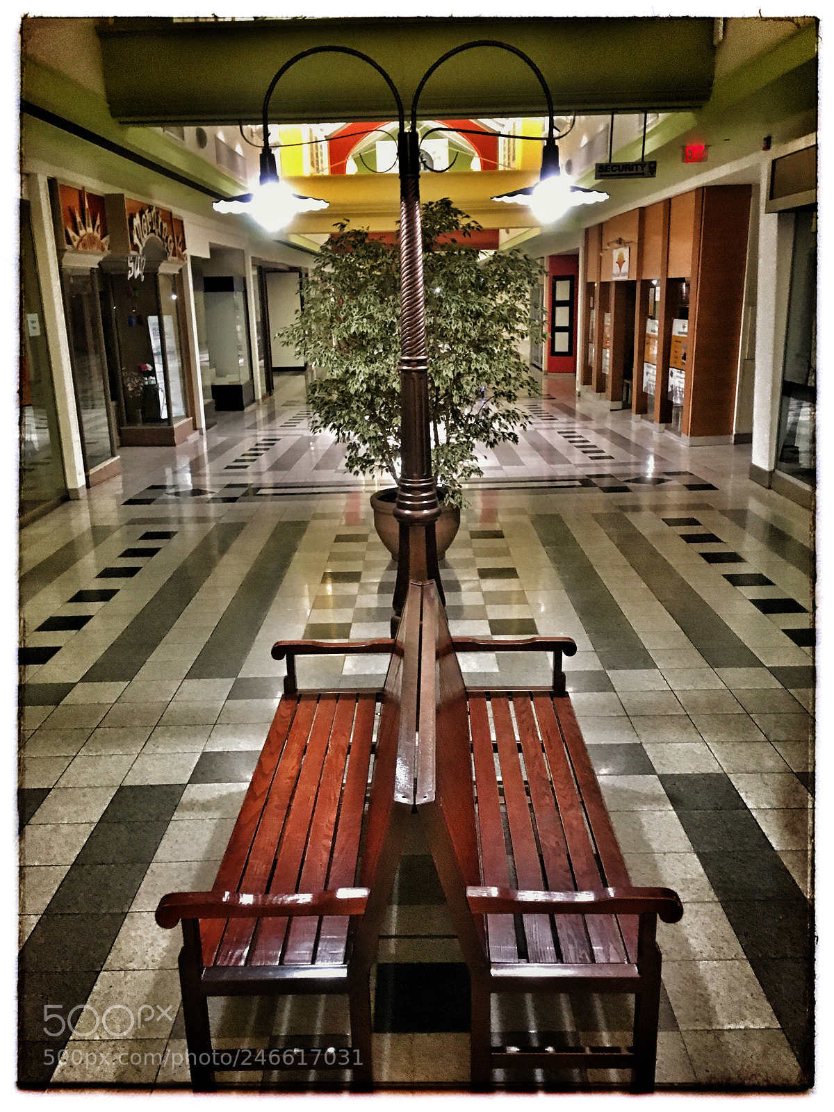 Apple iPhone SE sample photo. Empty mall hallway. photography