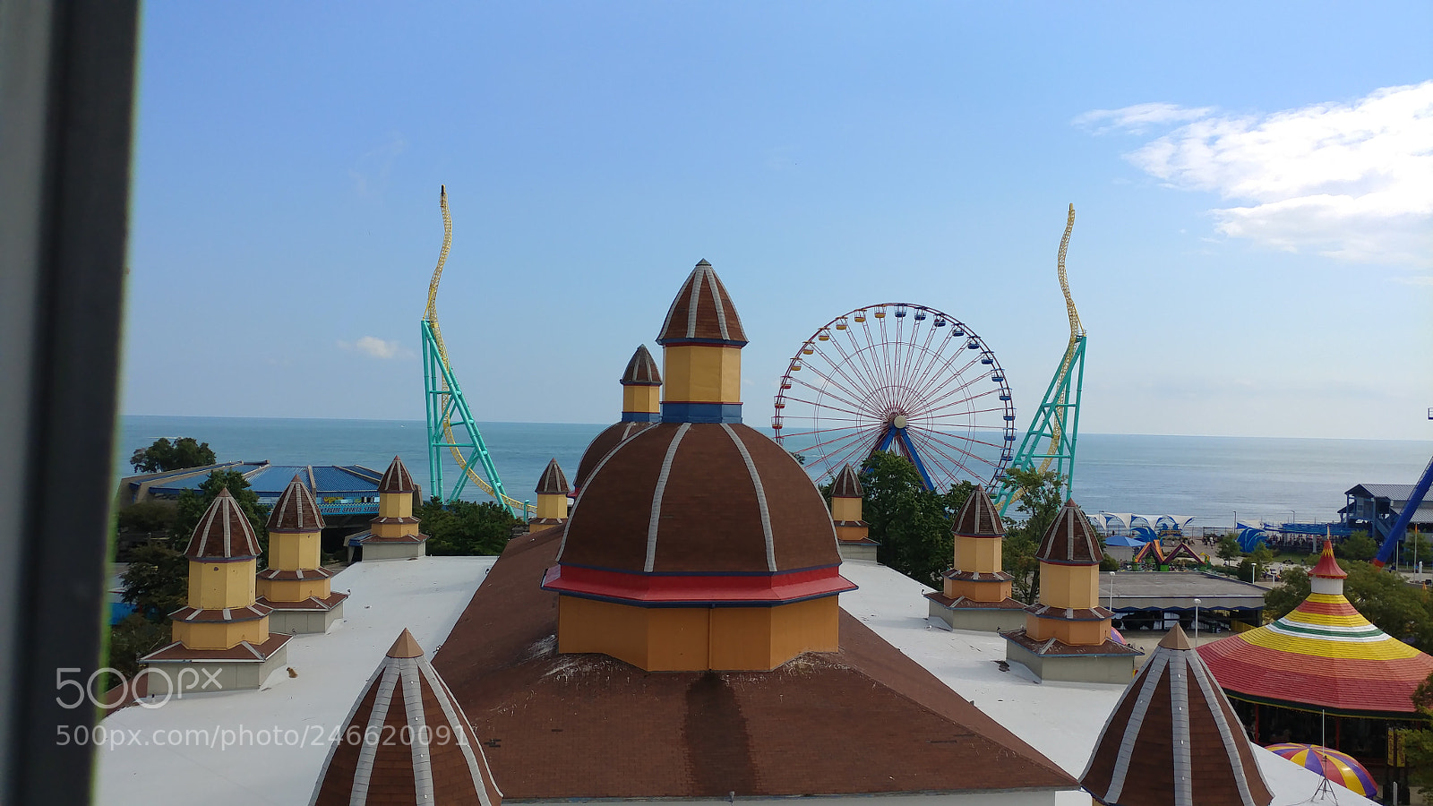 LG V20 sample photo. Cedar point gondola photography