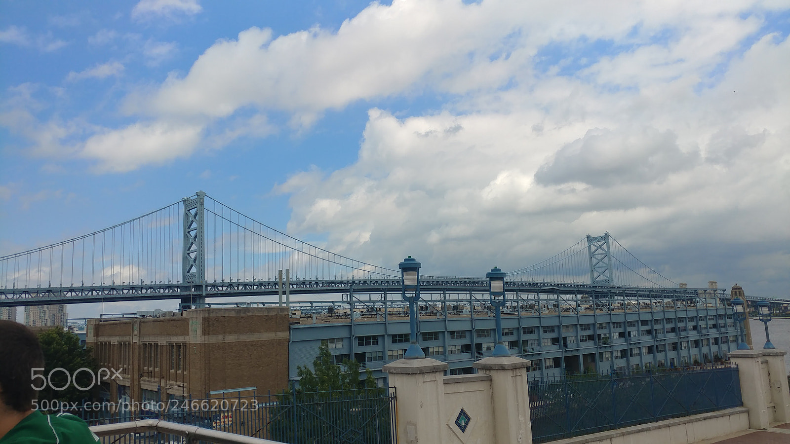 LG V20 sample photo. Benjamin franklin bridge photography