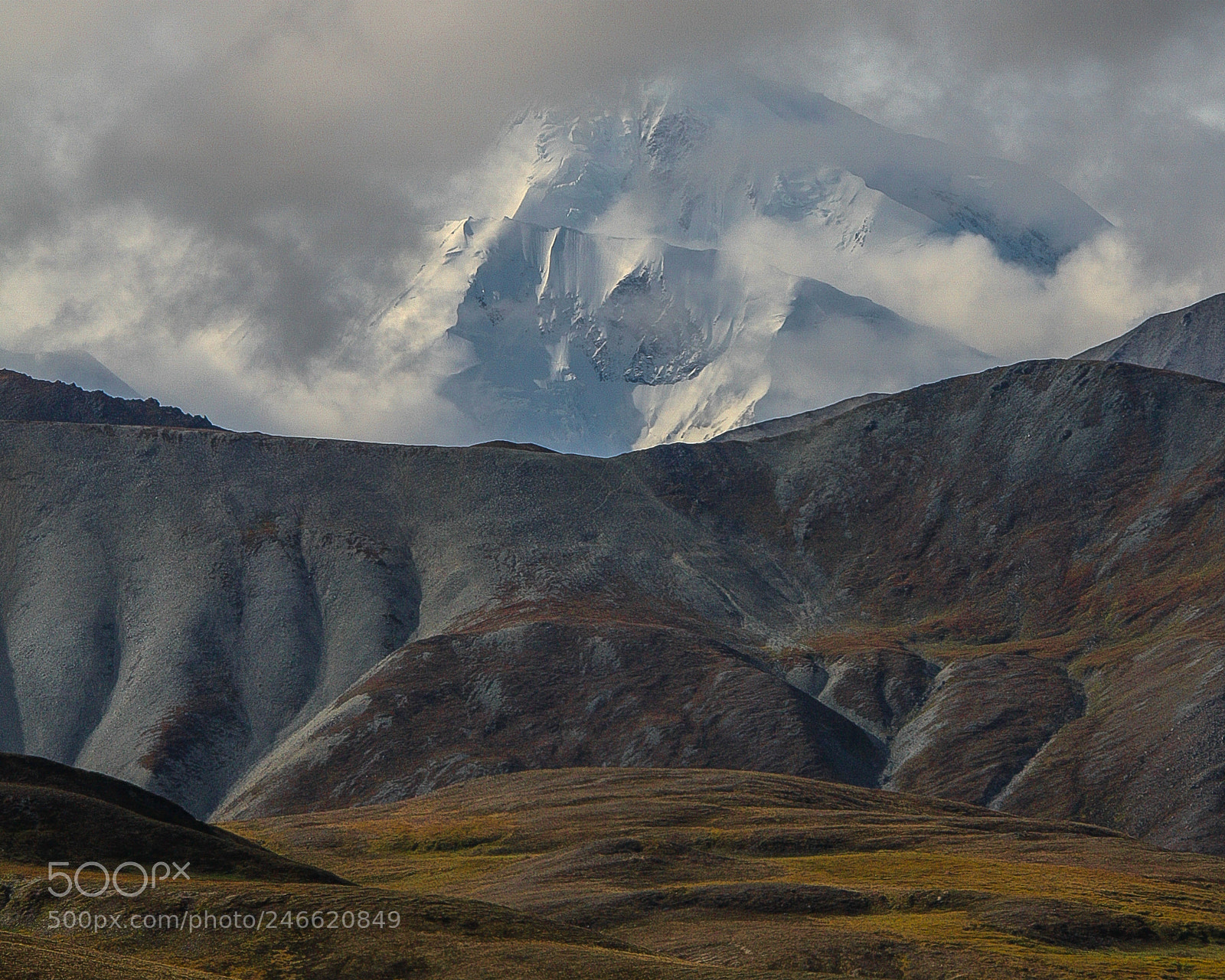 Canon EOS 450D (EOS Rebel XSi / EOS Kiss X2) sample photo. Denali in the clouds photography