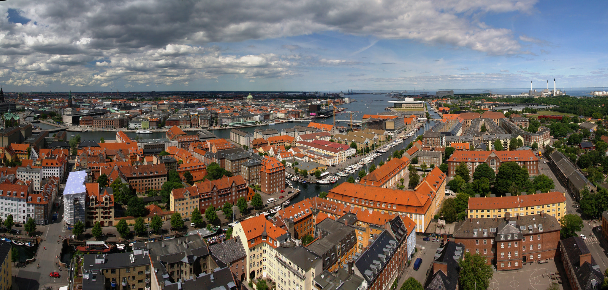 Samsung NX11 sample photo. Panoramic aerial cityscape of copenhagen city, denmark photography