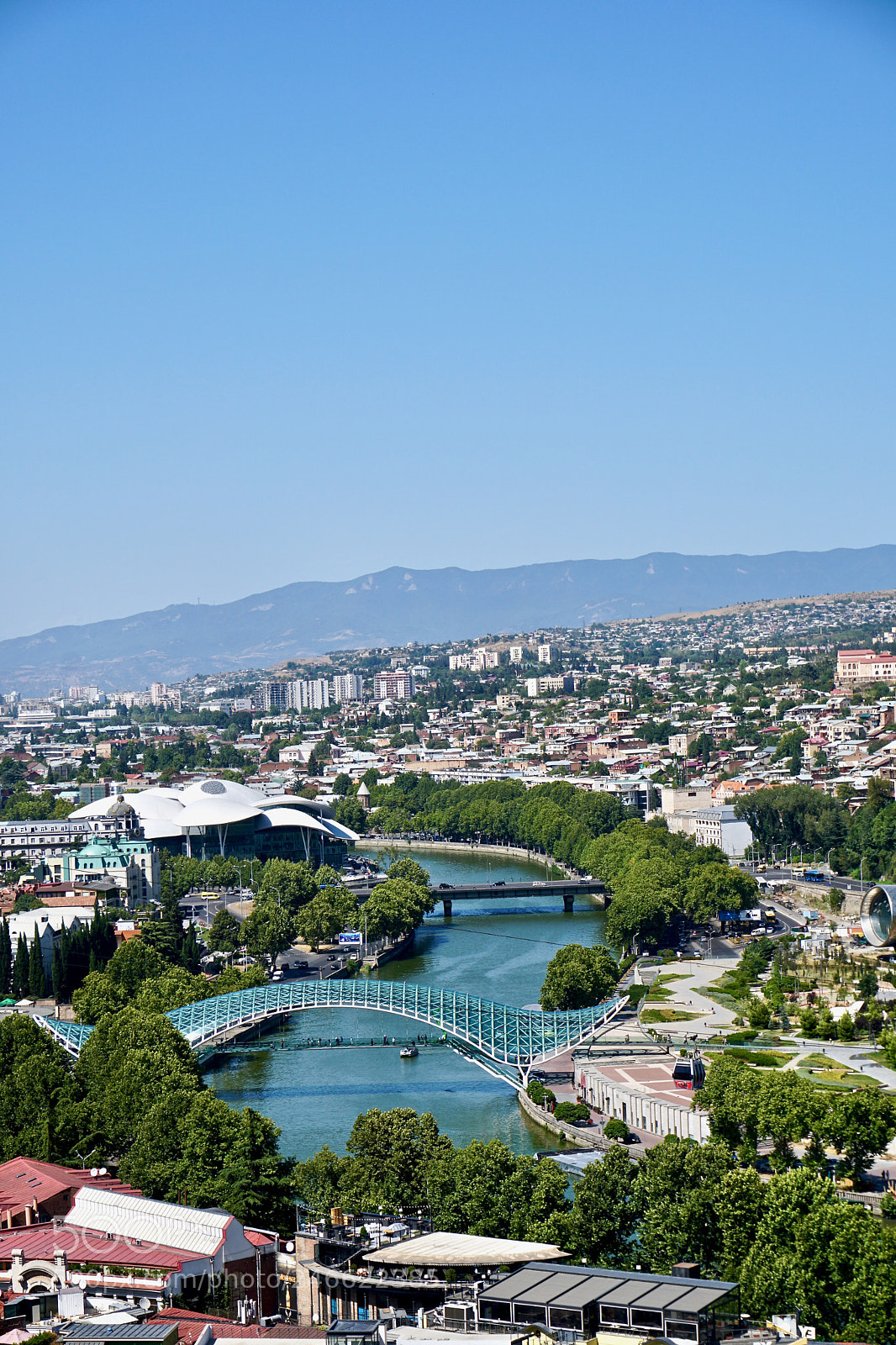 Sony a6300 sample photo. Bridge of peace tbilisi photography