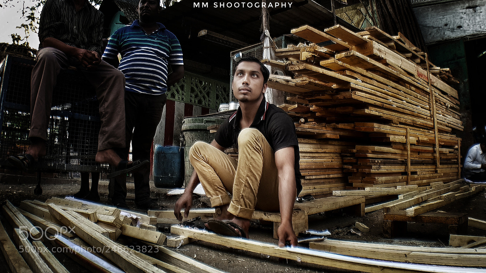 Samsung Galaxy S8+ sample photo. Wood man photography