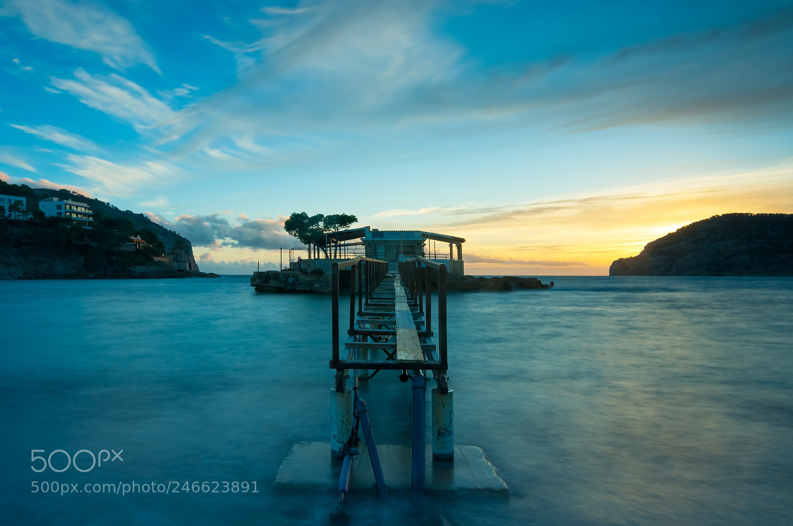 Nikon D5000 sample photo. Bridge to the sunset photography