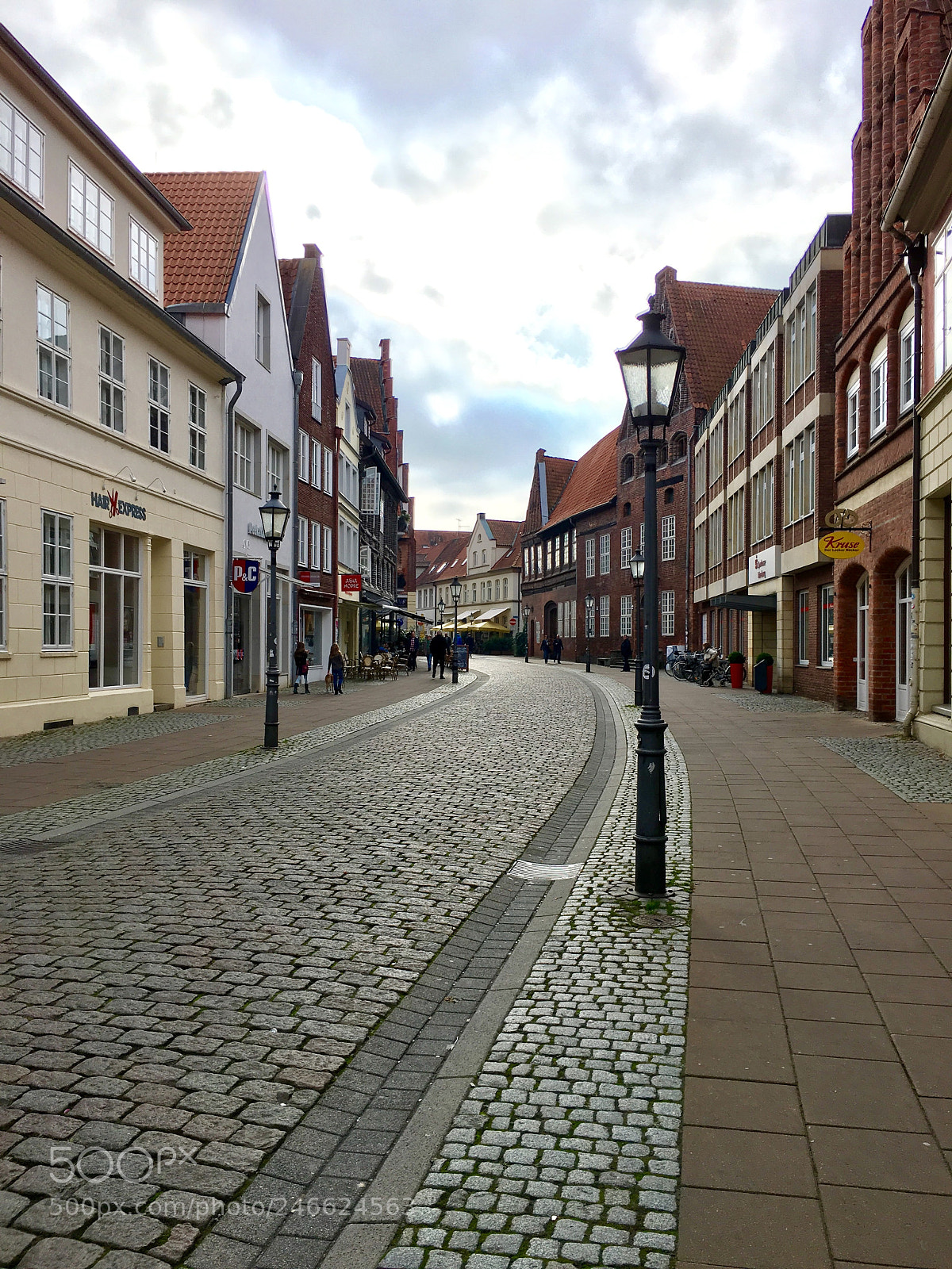 Apple iPhone 6s sample photo. Fairytale street in luneburg photography