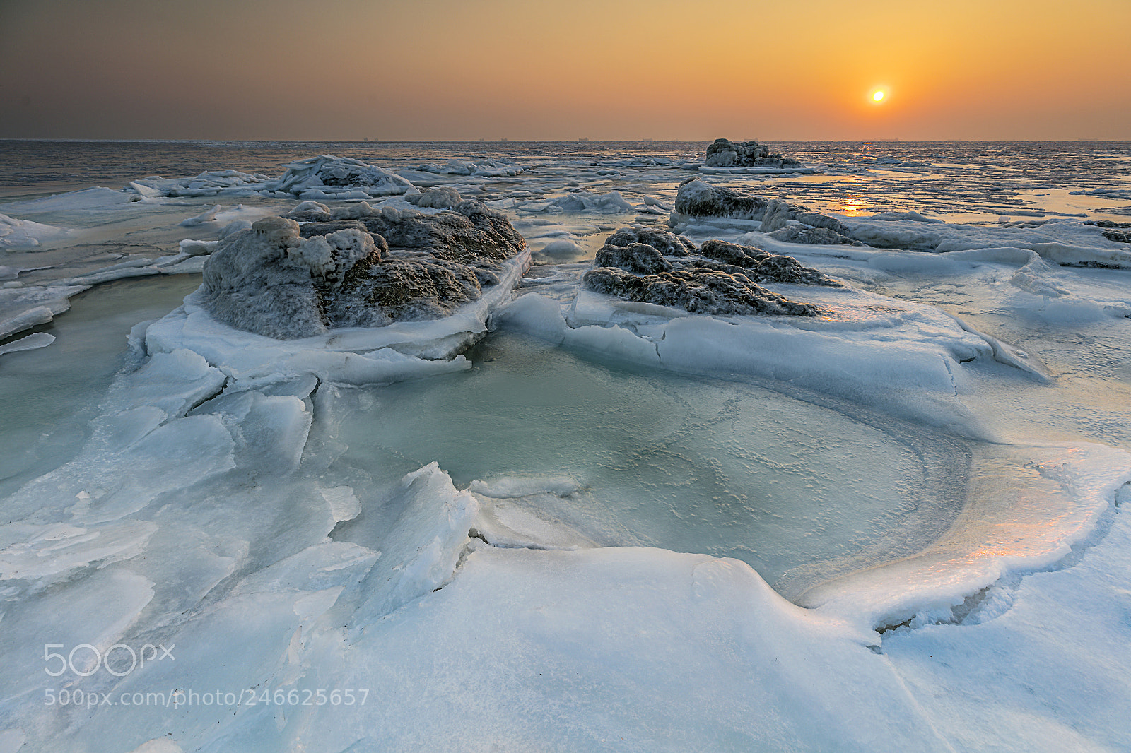 Canon EOS 5DS R sample photo. Sea ice photography