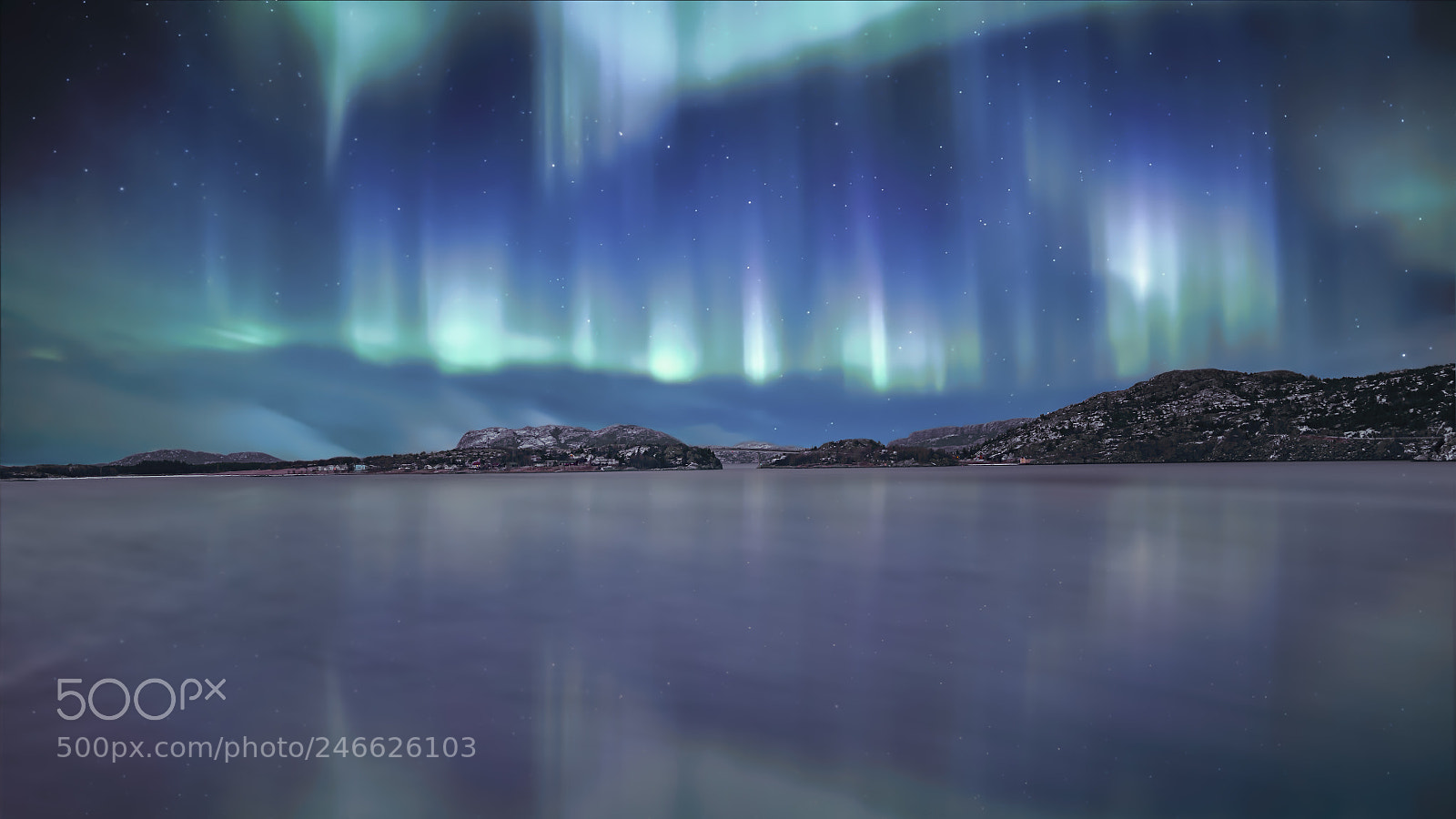 Olympus PEN-F sample photo. Aurora @ flatanger fjord photography