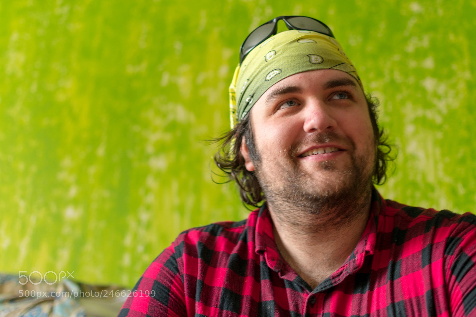 Nikon D3400 sample photo. Man on green background photography