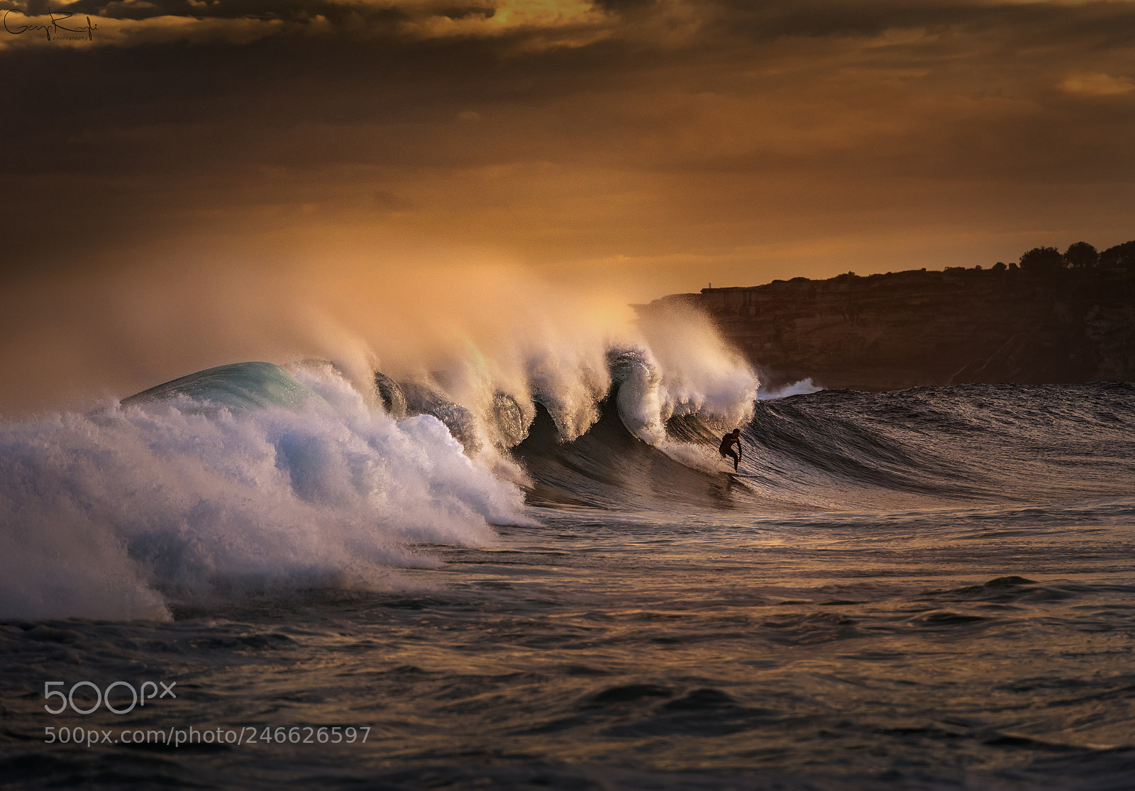 Nikon D810 sample photo. Waves on fire photography