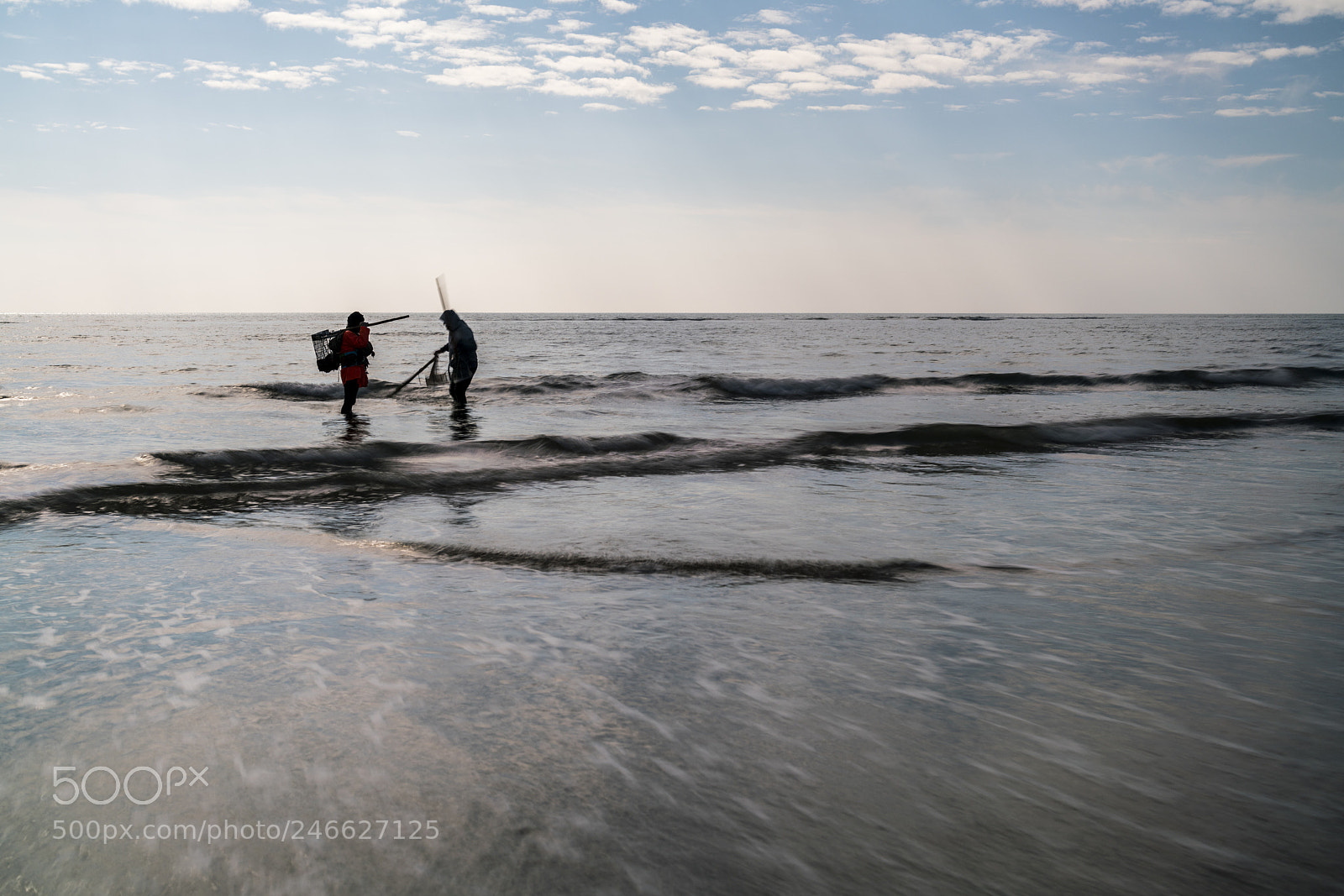 Sony a7R II sample photo. Shellfish catchers, punta del photography