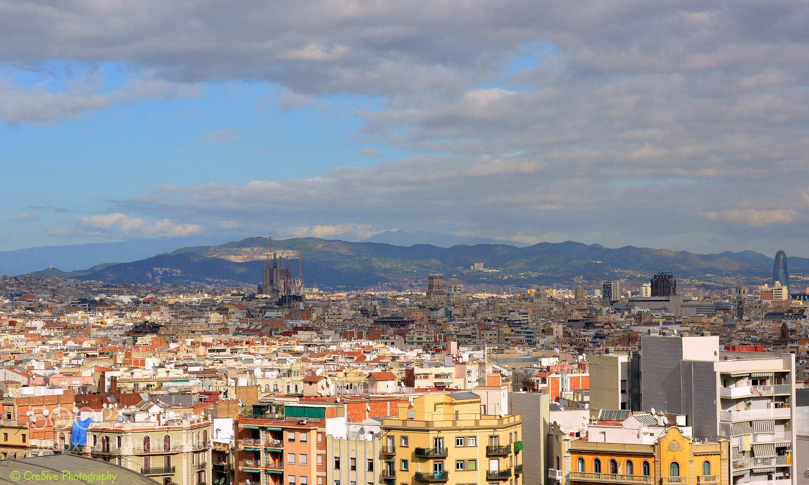Nikon D5200 sample photo. Colourful panorama of barcelona photography